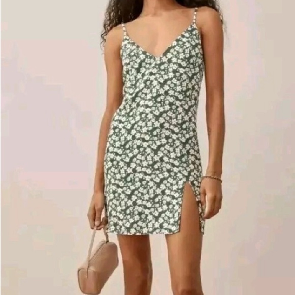 Reformation Marlowe Dress in Cilantro - Size S